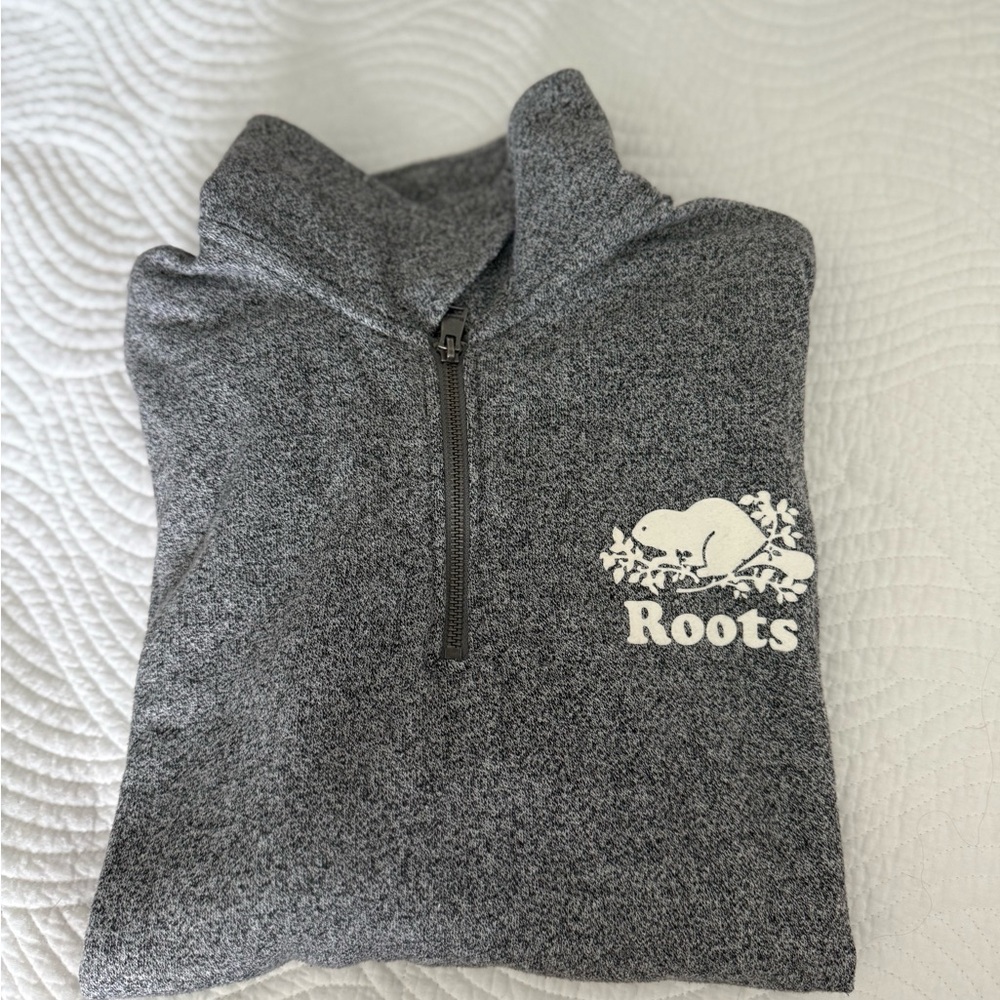 Roots Charcoal Half-Zip Pullover - image 1